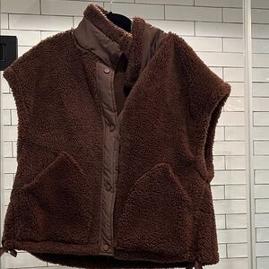 Brown Sherpa Vest